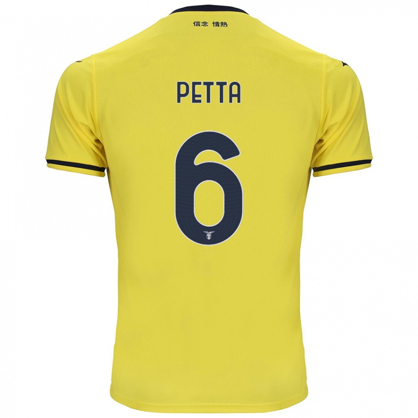 Homem Camisola Andrea Petta #6 Amarelo Alternativa 2024/25 Camisa