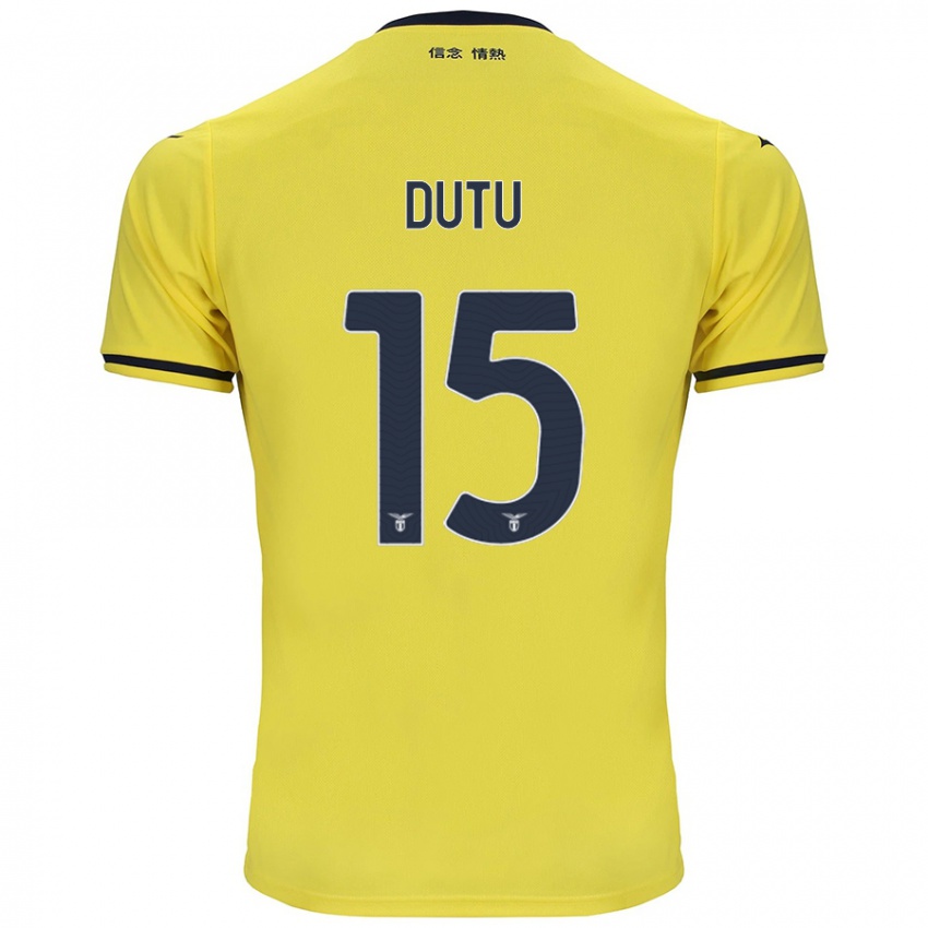 Homem Camisola Matteo Dutu #15 Amarelo Alternativa 2024/25 Camisa