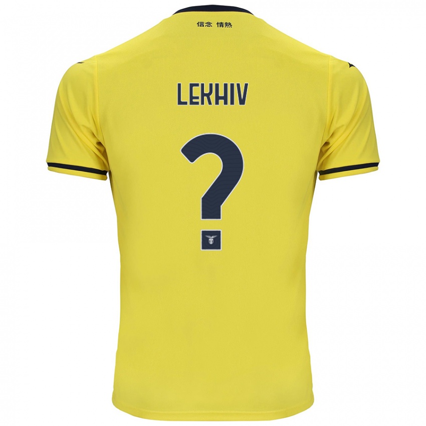 Homem Camisola Maksym Lekhiv #0 Amarelo Alternativa 2024/25 Camisa