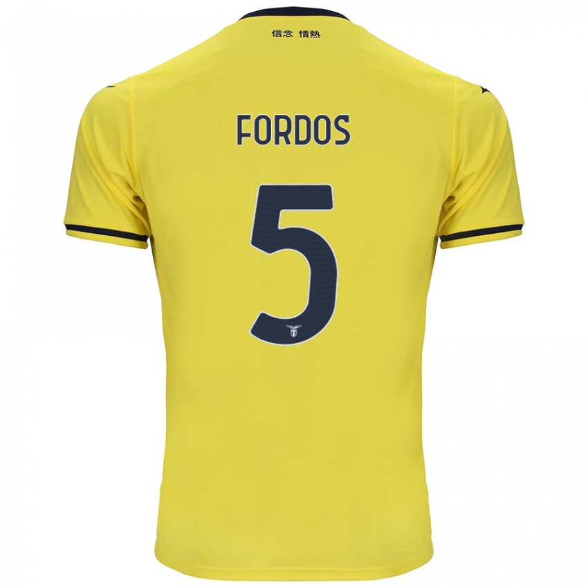 Homem Camisola Beatrix Fordos #5 Amarelo Alternativa 2024/25 Camisa