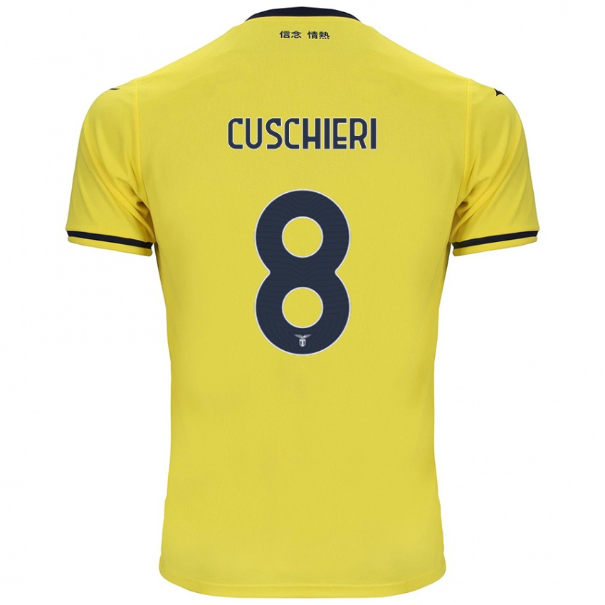 Homem Camisola Rachel Cuschieri #8 Amarelo Alternativa 2024/25 Camisa