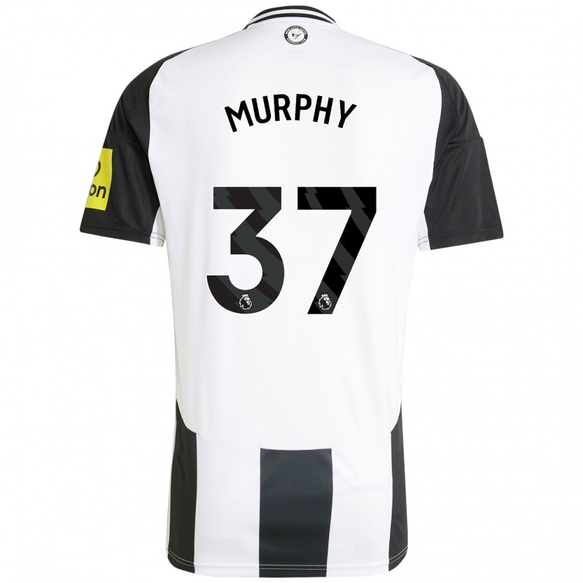 Mulher Camisola Alex Murphy #37 Preto Branco Principal 2024/25 Camisa