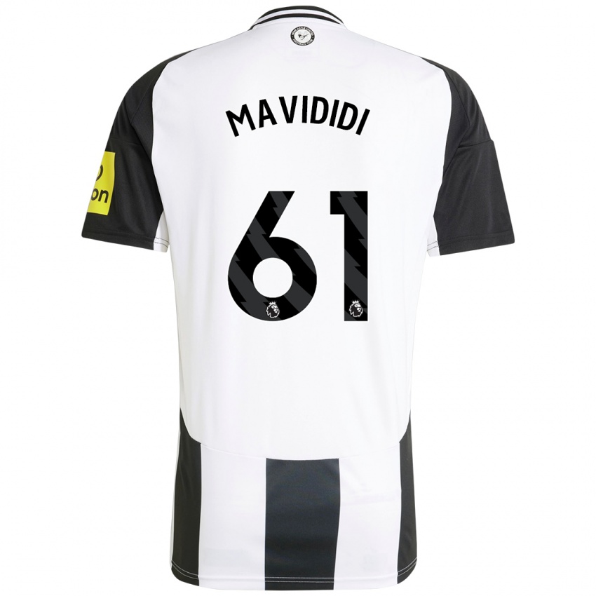 Mulher Camisola Shaun Mavididi #61 Preto Branco Principal 2024/25 Camisa