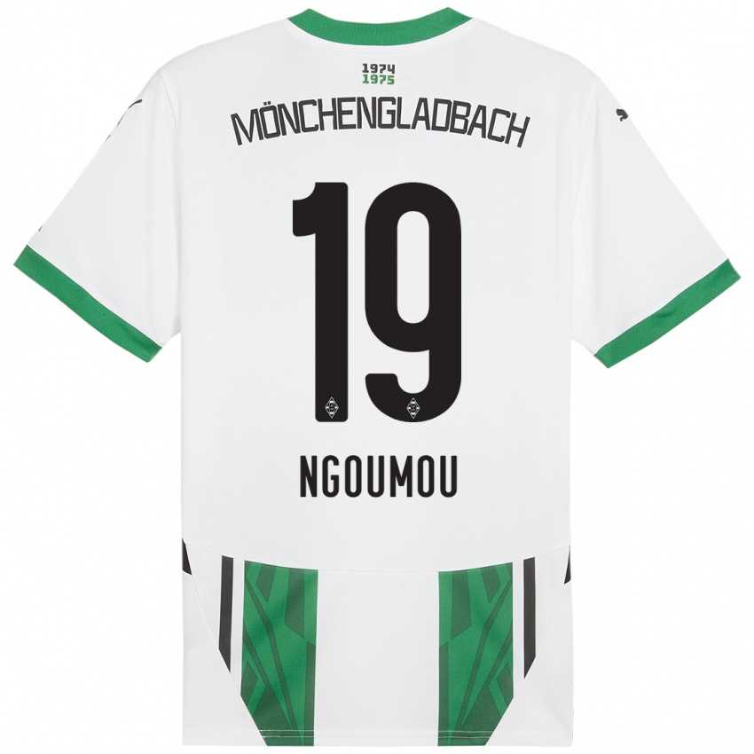 Mulher Camisola Nathan Ngoumou #19 Verde Branco Principal 2024/25 Camisa