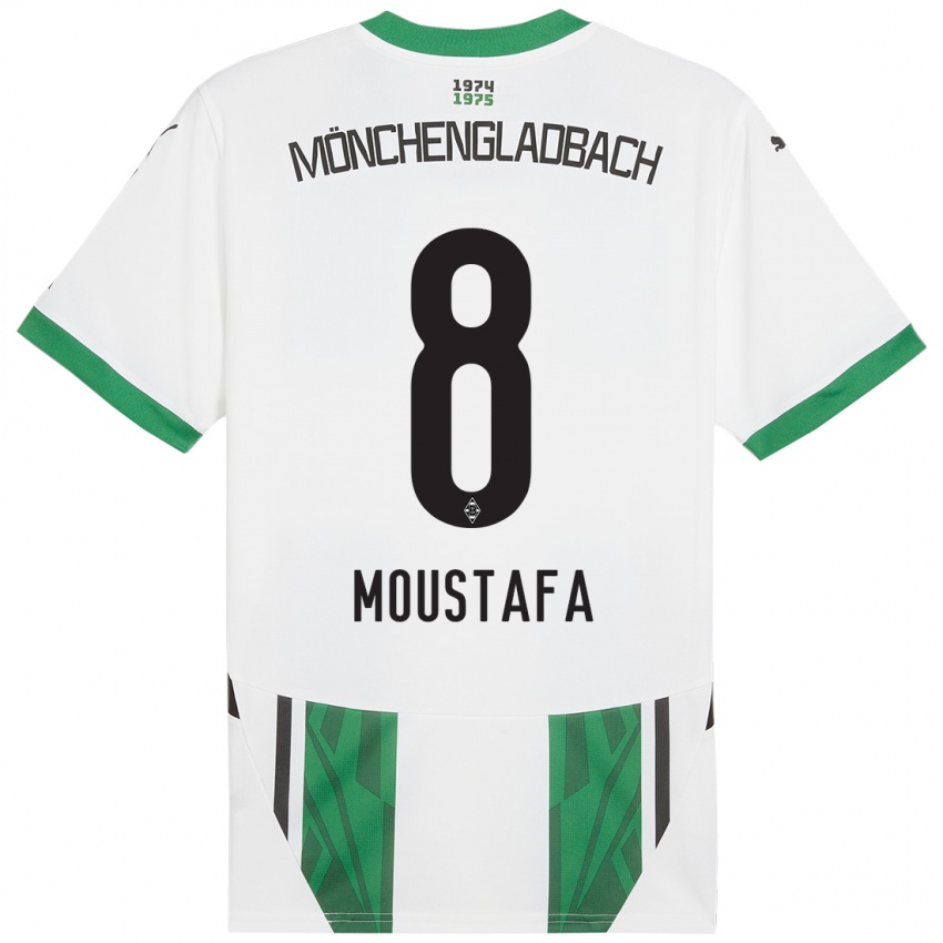 Mulher Camisola Moustafa Ashraf Moustafa #8 Verde Branco Principal 2024/25 Camisa