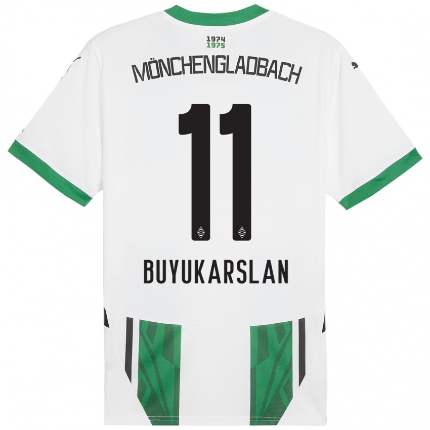 Mulher Camisola Oguzcan Büyükarslan #11 Verde Branco Principal 2024/25 Camisa