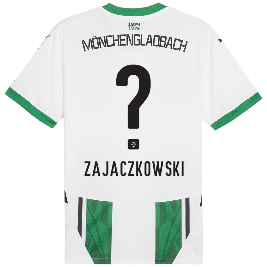 Mulher Camisola Vincent Zajaczkowski #0 Verde Branco Principal 2024/25 Camisa