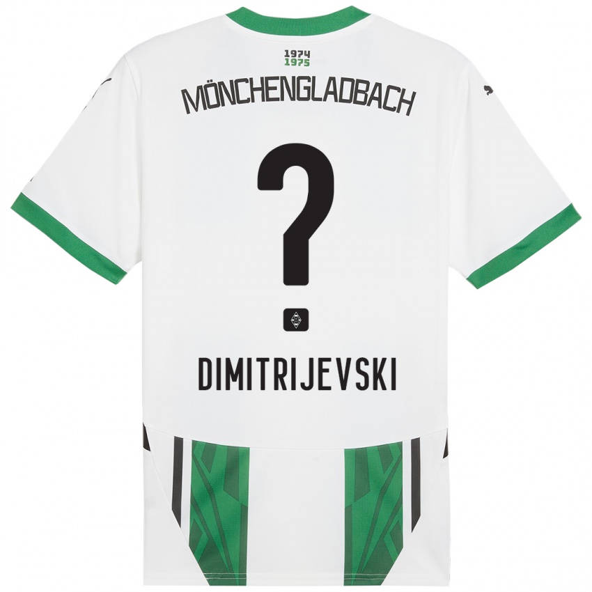 Mulher Camisola Maximilian Dimitrijevski #0 Verde Branco Principal 2024/25 Camisa