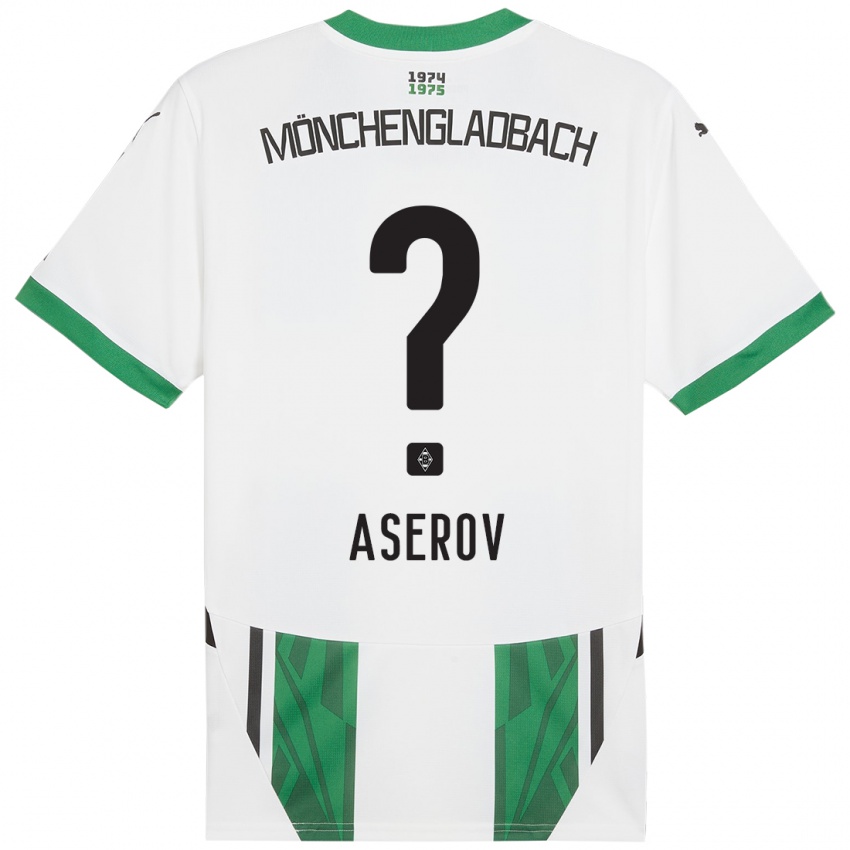 Mulher Camisola Daniel Aserov #0 Verde Branco Principal 2024/25 Camisa