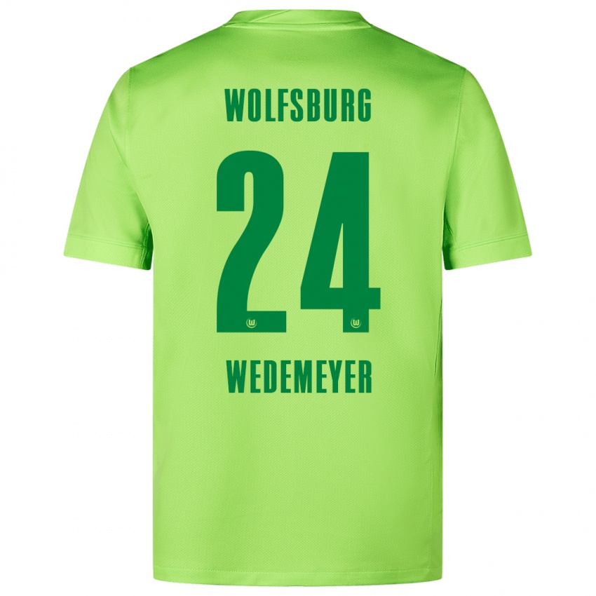 Mulher Camisola Joelle Wedemeyer #24 Verde Fluorescente Principal 2024/25 Camisa