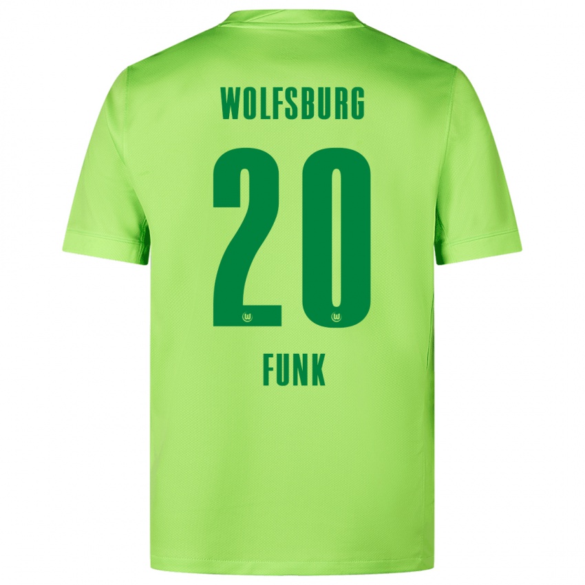 Mulher Camisola Jonah Funk #20 Verde Fluorescente Principal 2024/25 Camisa