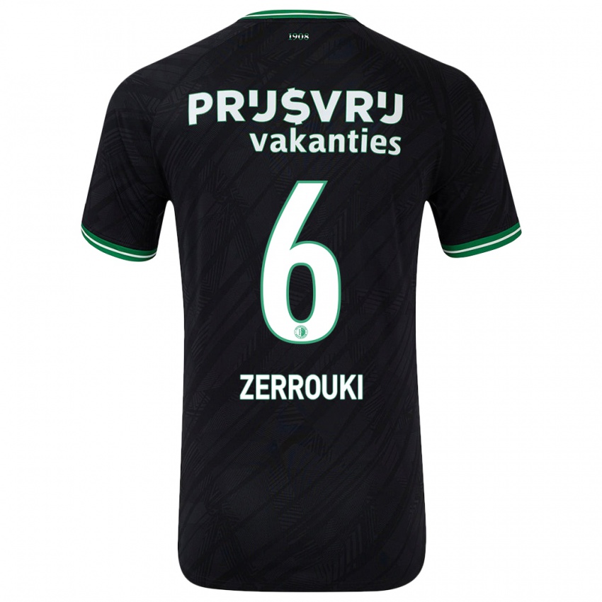 Mulher Camisola Ramiz Zerrouki #6 Verde Preto Alternativa 2024/25 Camisa