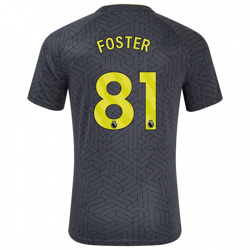 Mulher Camisola Harvey Foster #81 Amarelo Preto Alternativa 2024/25 Camisa