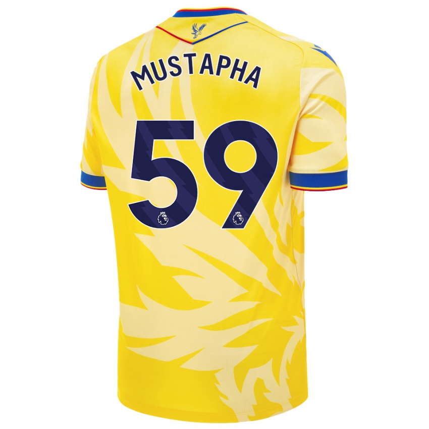 Mulher Camisola Hindolo Mustapha #59 Amarelo Alternativa 2024/25 Camisa