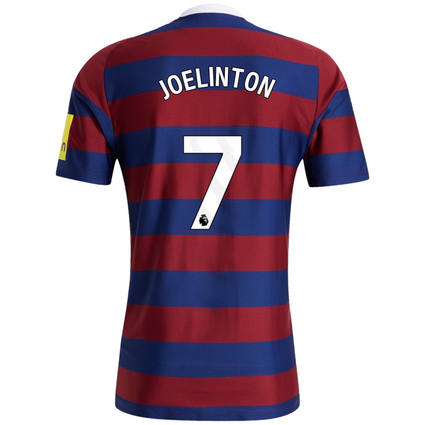 Mulher Camisola Joelinton #7 Bordeaux Azul Marinho Alternativa 2024/25 Camisa