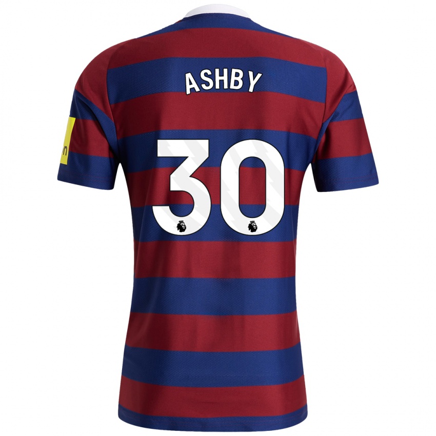 Mulher Camisola Harrison Ashby #30 Bordeaux Azul Marinho Alternativa 2024/25 Camisa