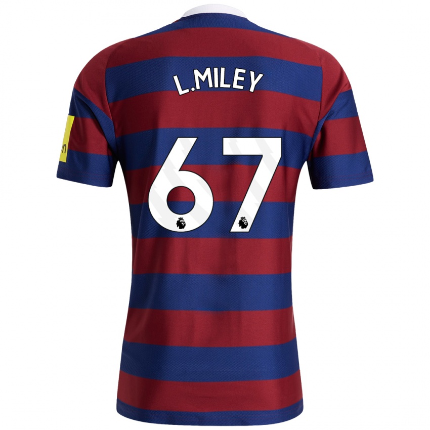 Mulher Camisola Lewis Miley #67 Bordeaux Azul Marinho Alternativa 2024/25 Camisa