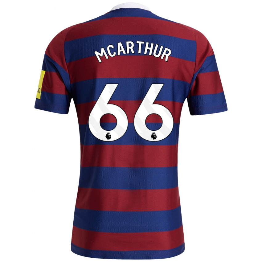 Mulher Camisola Charlie Mcarthur #66 Bordeaux Azul Marinho Alternativa 2024/25 Camisa