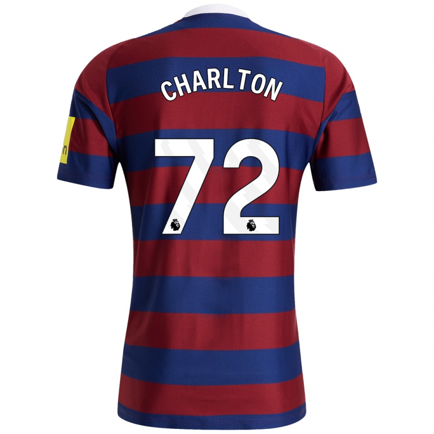 Mulher Camisola Dylan Charlton #72 Bordeaux Azul Marinho Alternativa 2024/25 Camisa