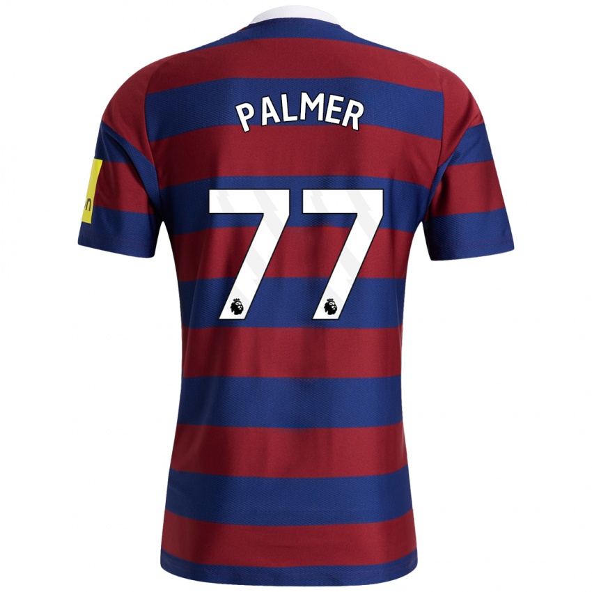 Mulher Camisola Darren Palmer #77 Bordeaux Azul Marinho Alternativa 2024/25 Camisa