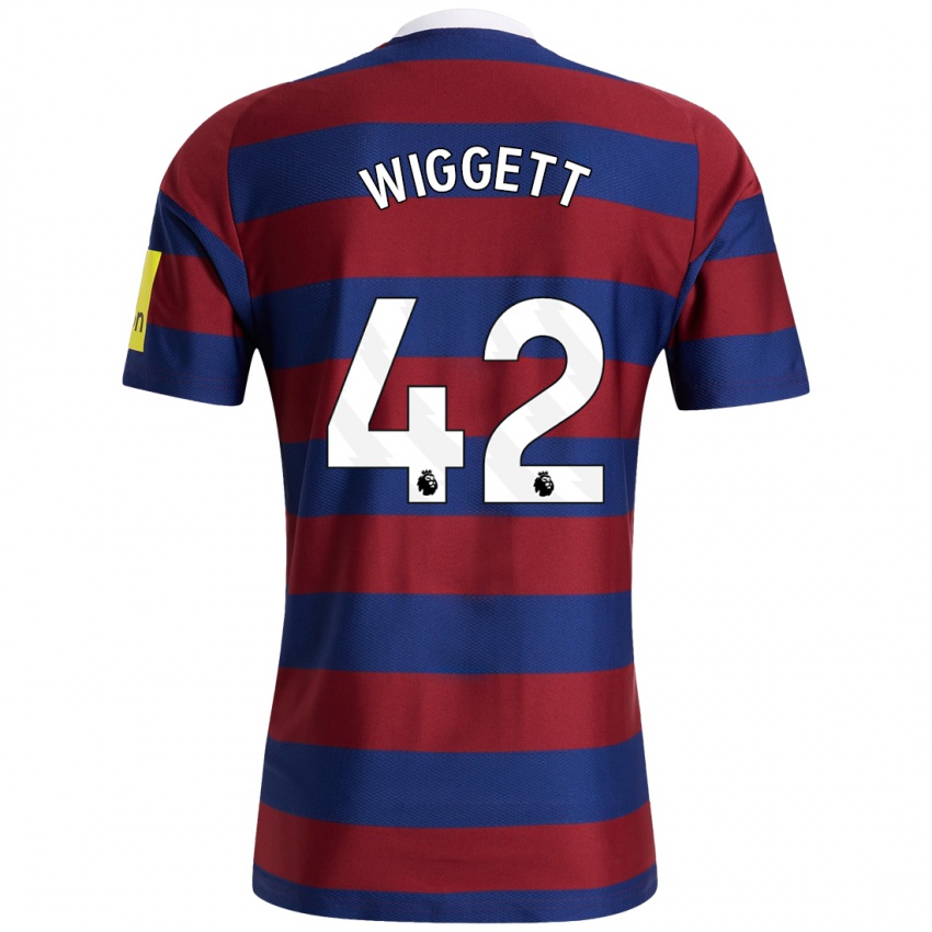 Mulher Camisola Charlie Wiggett #42 Bordeaux Azul Marinho Alternativa 2024/25 Camisa