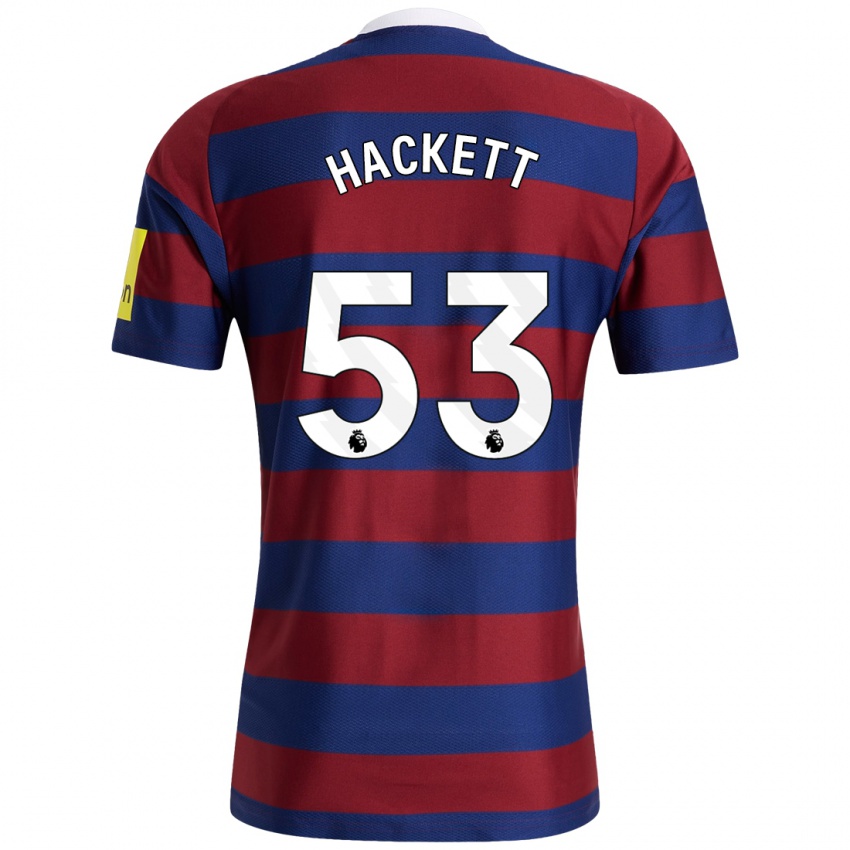 Mulher Camisola Jordan Hackett #53 Bordeaux Azul Marinho Alternativa 2024/25 Camisa