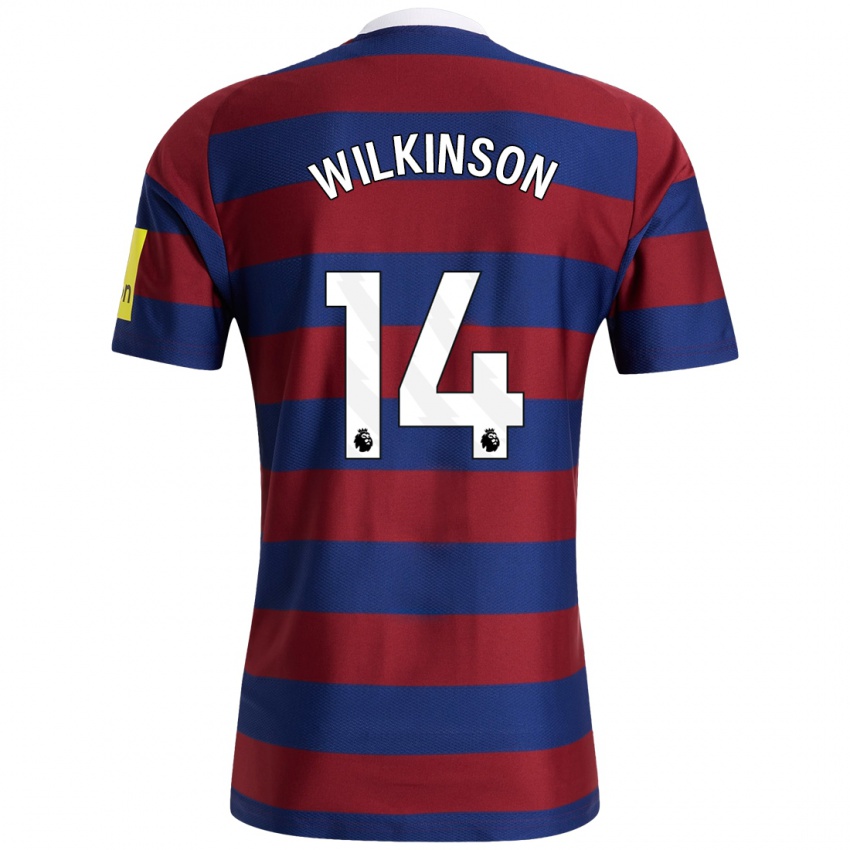 Mulher Camisola Sharna Wilkinson #14 Bordeaux Azul Marinho Alternativa 2024/25 Camisa