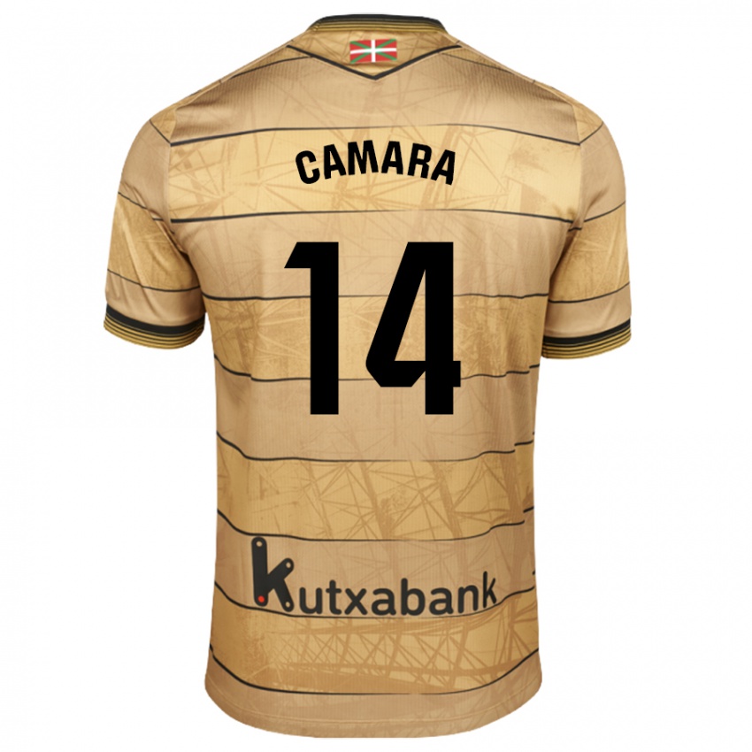 Mulher Camisola Ibra Cámara #14 Castanho Alternativa 2024/25 Camisa