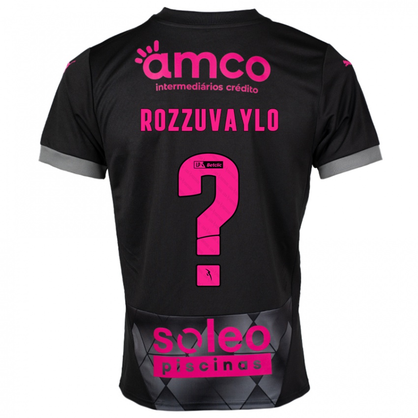 Mulher Camisola Dani Rozzuvaylo #0 Preto Rosa Alternativa 2024/25 Camisa