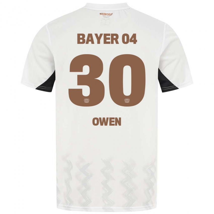 Mulher Camisola Emmanuel Owen #30 Preto Branco Alternativa 2024/25 Camisa