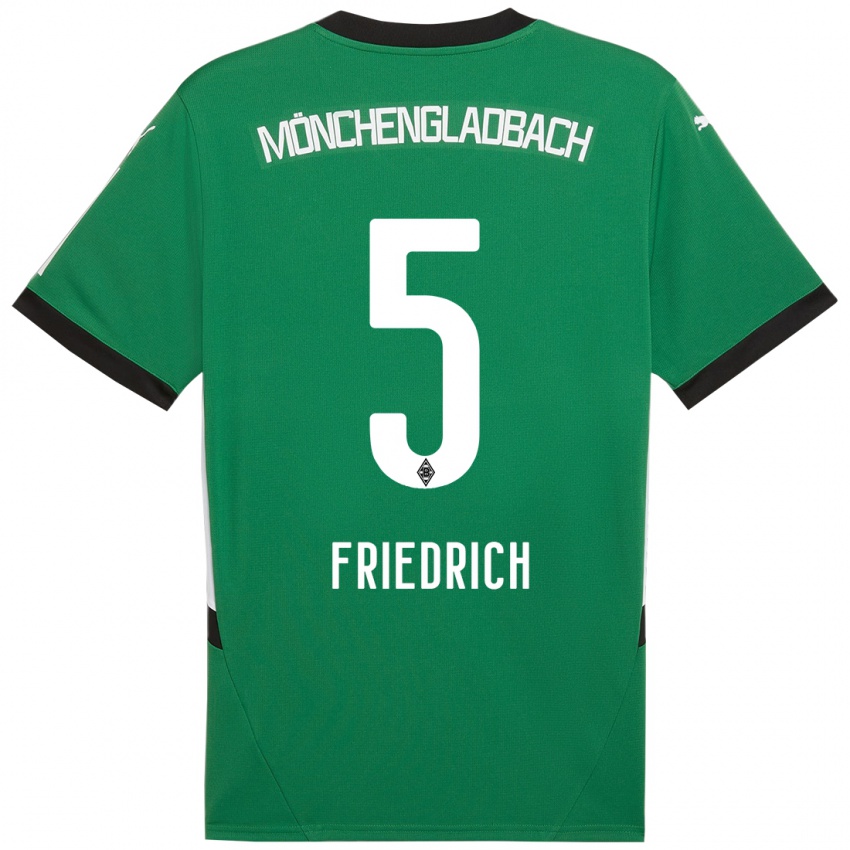 Mulher Camisola Marvin Friedrich #5 Verde Branco Alternativa 2024/25 Camisa