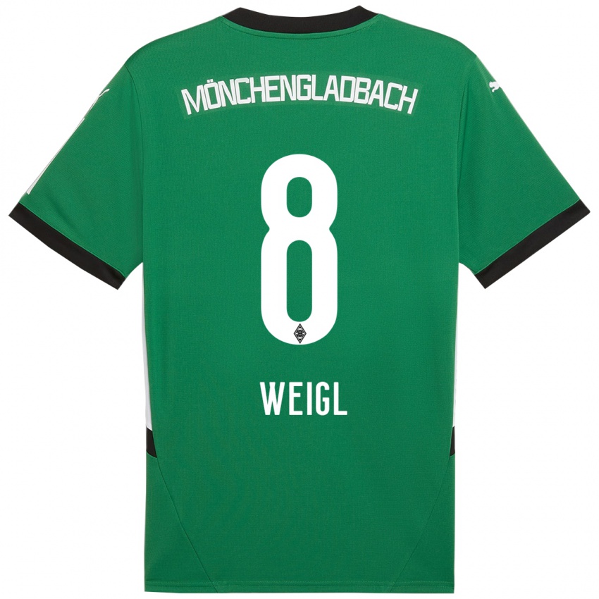 Mulher Camisola Julian Weigl #8 Verde Branco Alternativa 2024/25 Camisa