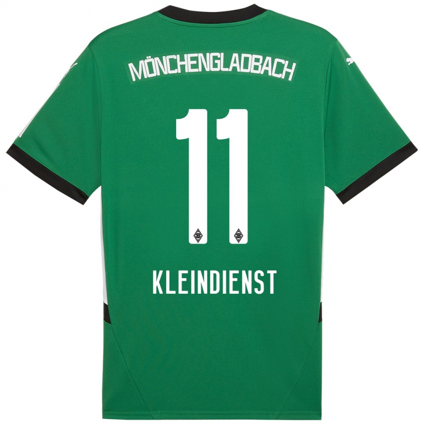 Mulher Camisola Tim Kleindienst #11 Verde Branco Alternativa 2024/25 Camisa