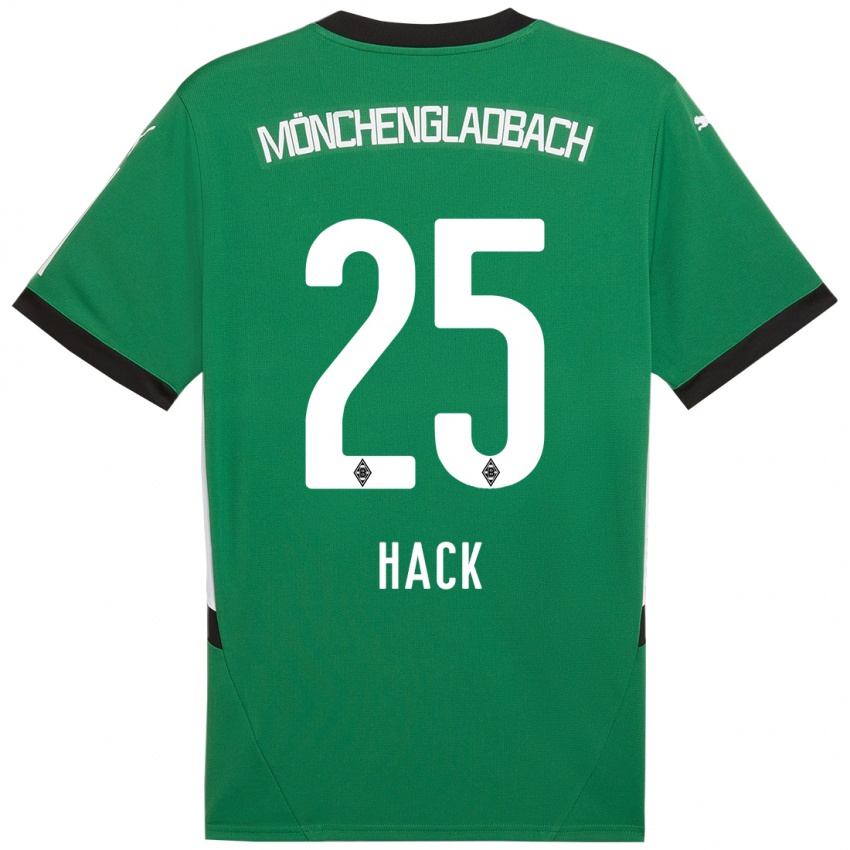 Mulher Camisola Robin Hack #25 Verde Branco Alternativa 2024/25 Camisa