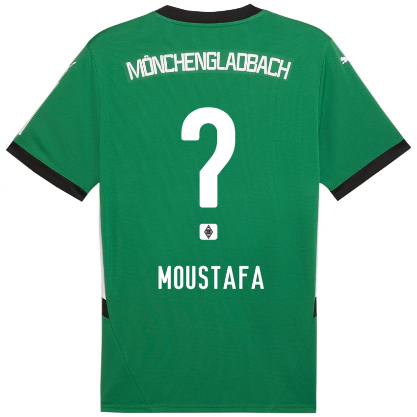 Mulher Camisola Seif Ashraf Moustafa #0 Verde Branco Alternativa 2024/25 Camisa