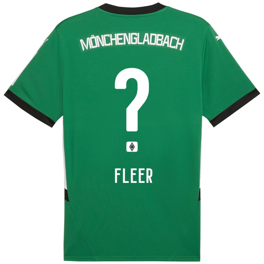 Mulher Camisola Mattis Fleer #0 Verde Branco Alternativa 2024/25 Camisa