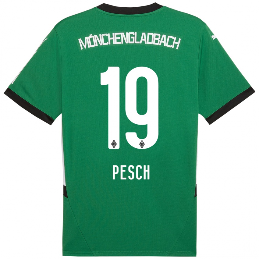 Mulher Camisola Noah Pesch #19 Verde Branco Alternativa 2024/25 Camisa