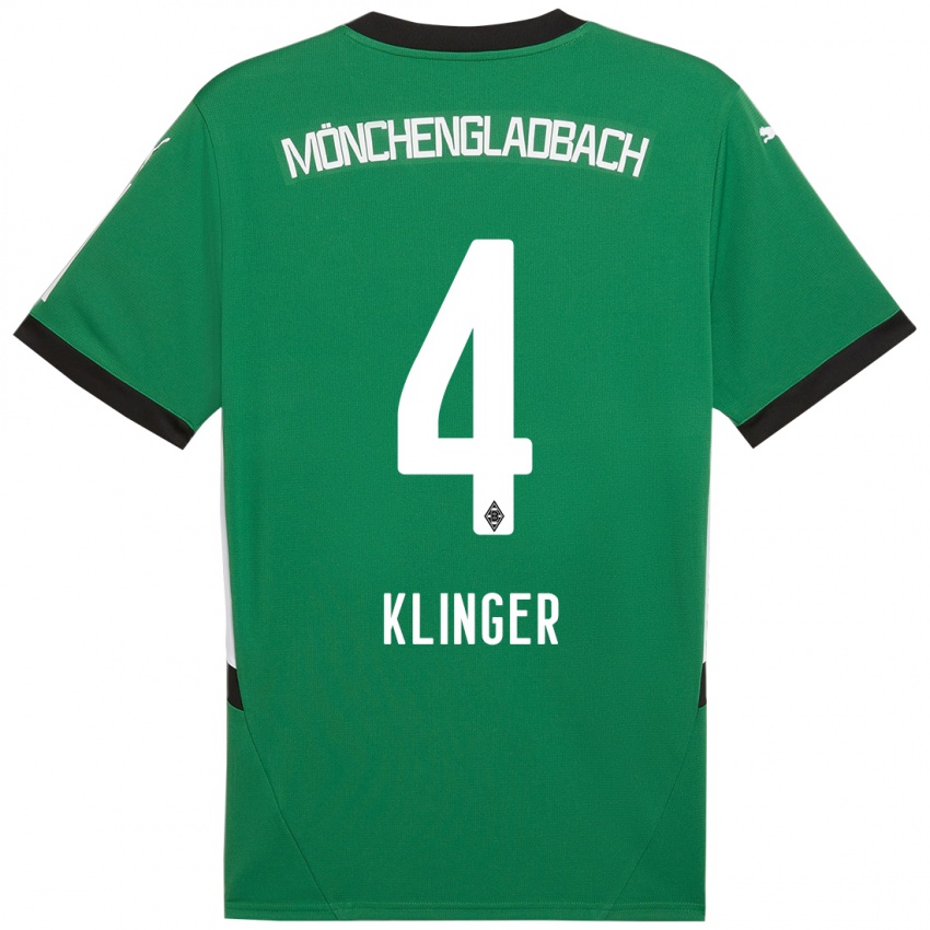 Mulher Camisola Nina Klinger #4 Verde Branco Alternativa 2024/25 Camisa