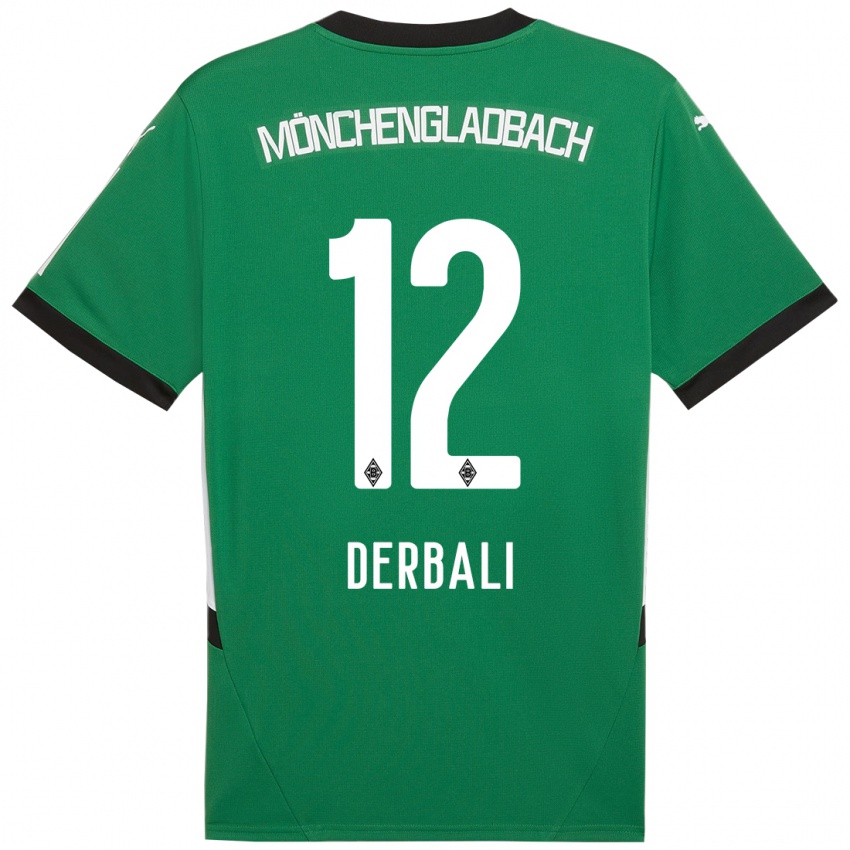 Mulher Camisola Louisa Derbali #12 Verde Branco Alternativa 2024/25 Camisa