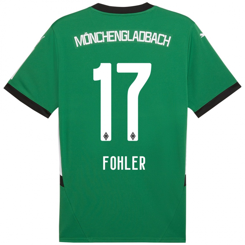 Mulher Camisola Selma Fohler #17 Verde Branco Alternativa 2024/25 Camisa