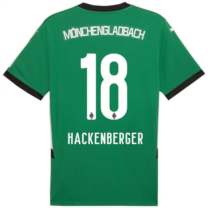 Mulher Camisola Jessica Hackenberger #18 Verde Branco Alternativa 2024/25 Camisa