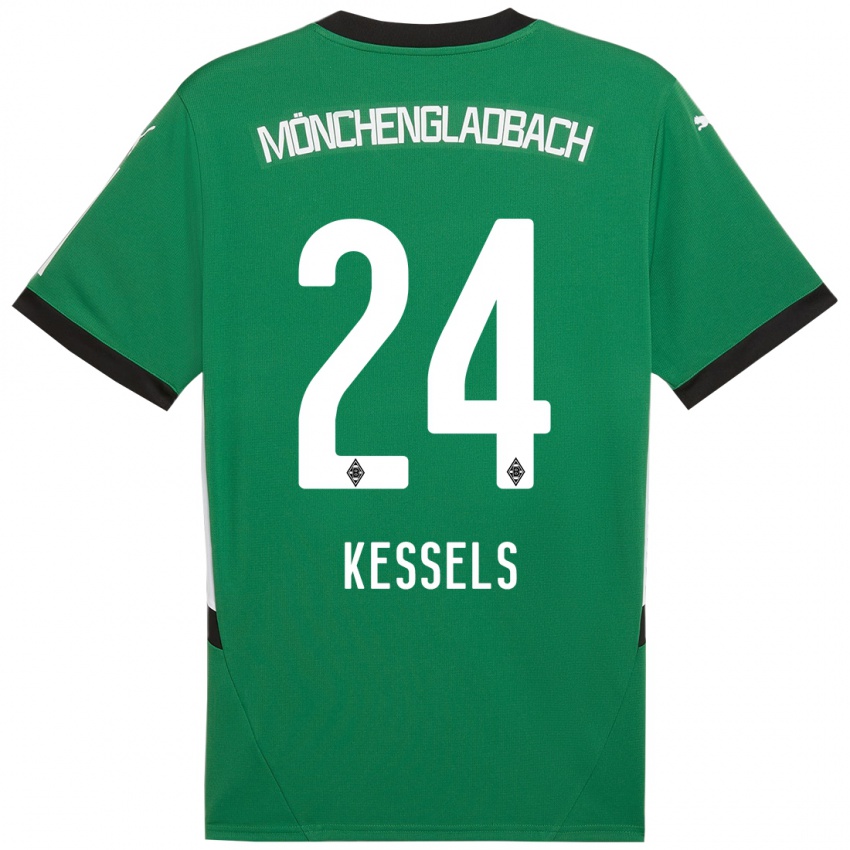 Mulher Camisola Imke Kessels #24 Verde Branco Alternativa 2024/25 Camisa