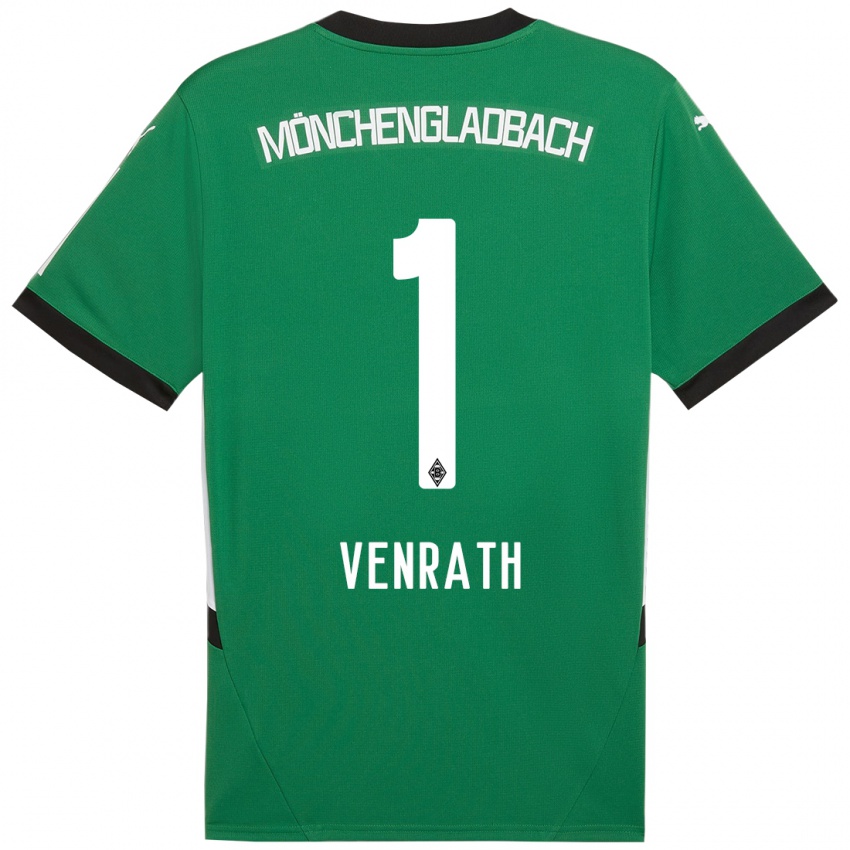 Mulher Camisola Lisa Venrath #1 Verde Branco Alternativa 2024/25 Camisa