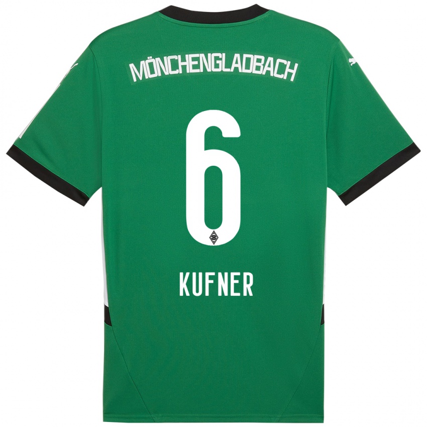 Mulher Camisola Anne-Catherine Kufner #6 Verde Branco Alternativa 2024/25 Camisa