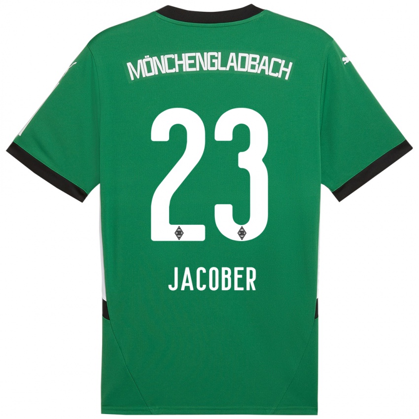 Mulher Camisola Magdalena Jacober #23 Verde Branco Alternativa 2024/25 Camisa