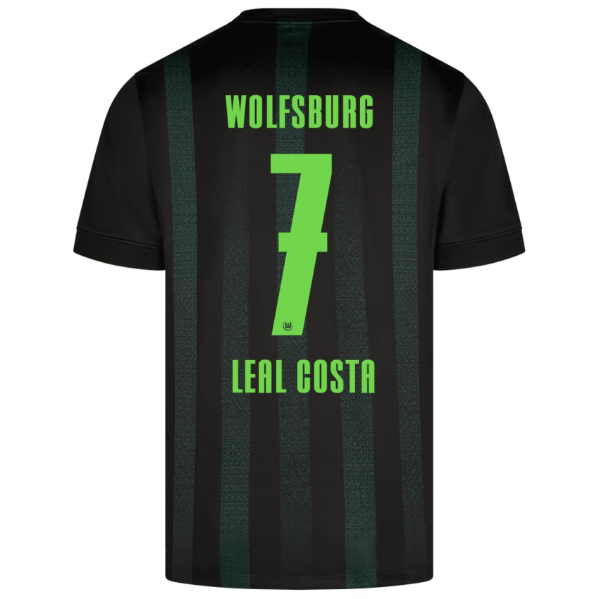 Mulher Camisola David Leal Costa #7 Verde Escuro Alternativa 2024/25 Camisa