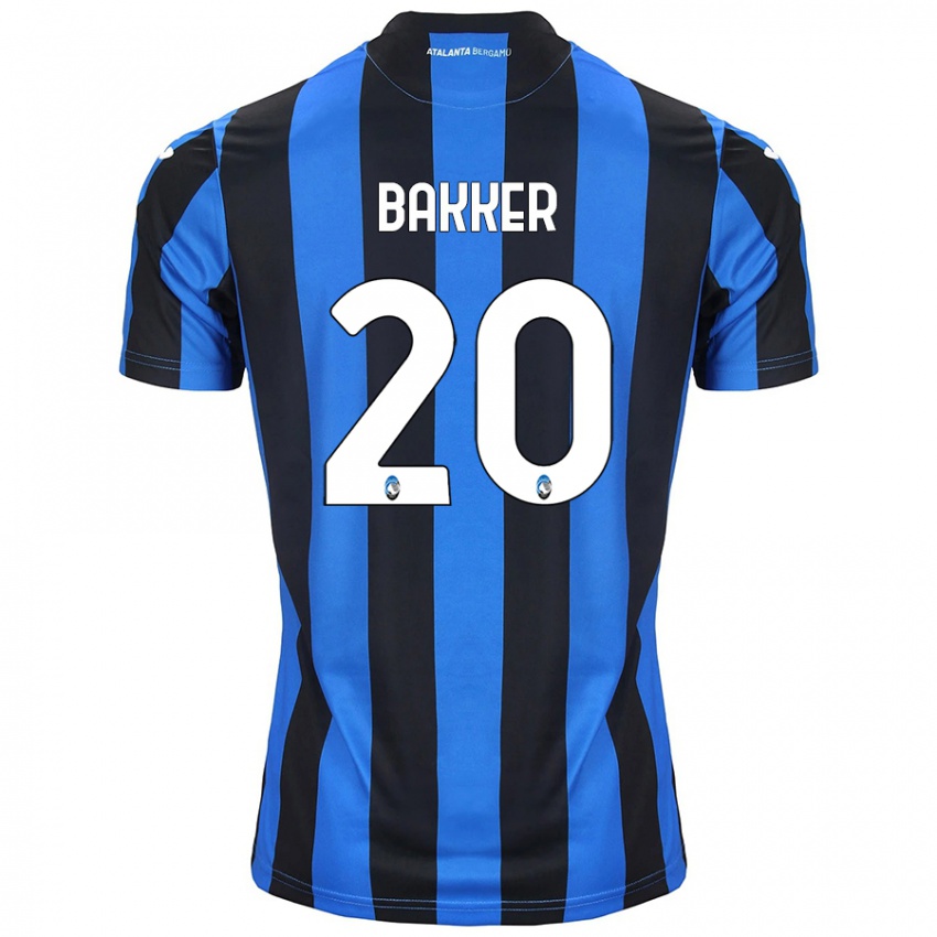 Criança Camisola Mitchel Bakker #20 Azul Preto Principal 2024/25 Camisa