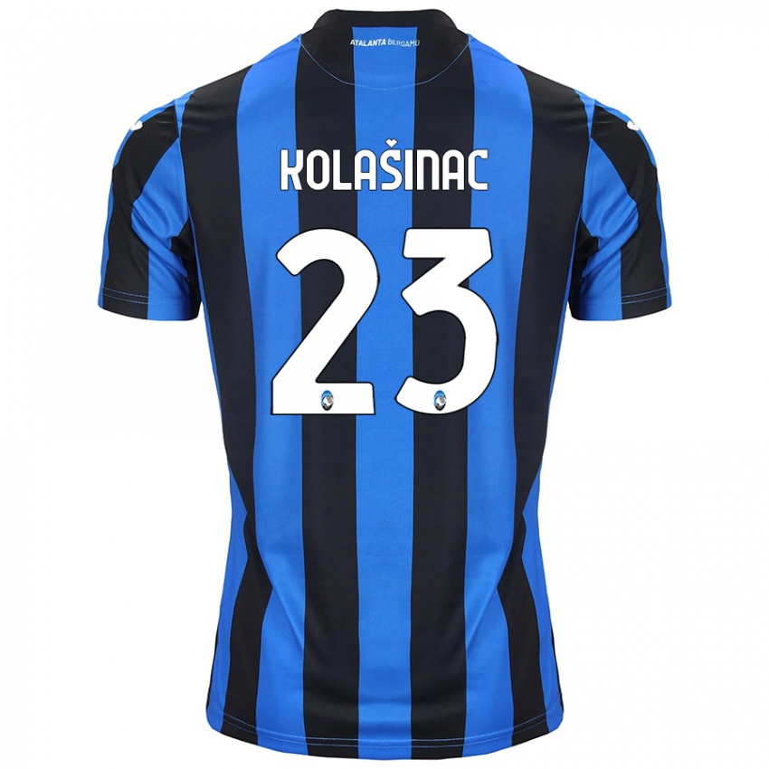 Criança Camisola Sead Kolasinac #23 Azul Preto Principal 2024/25 Camisa