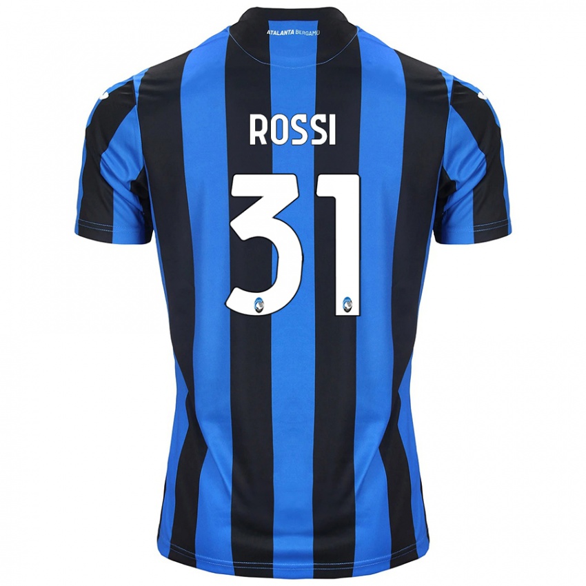 Criança Camisola Francesco Rossi #31 Azul Preto Principal 2024/25 Camisa