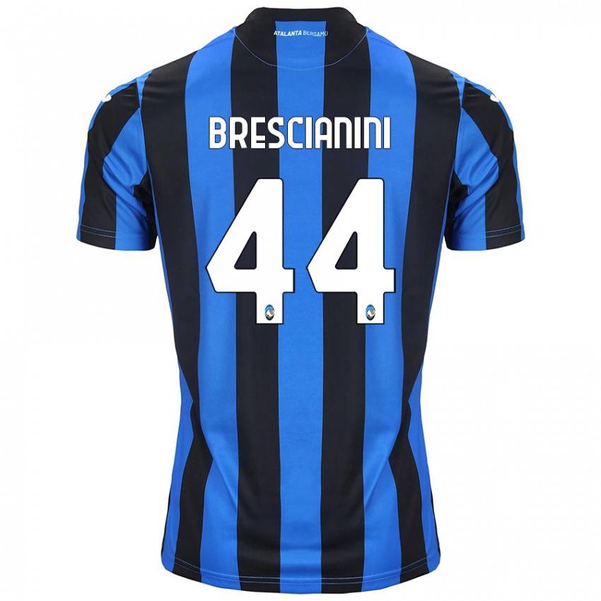 Criança Camisola Marco Brescianini #44 Azul Preto Principal 2024/25 Camisa